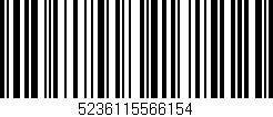 Código de barras (EAN, GTIN, SKU, ISBN): '5236115566154'