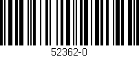Código de barras (EAN, GTIN, SKU, ISBN): '52362-0'