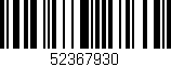 Código de barras (EAN, GTIN, SKU, ISBN): '52367930'