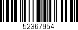 Código de barras (EAN, GTIN, SKU, ISBN): '52367954'