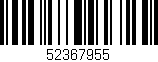 Código de barras (EAN, GTIN, SKU, ISBN): '52367955'