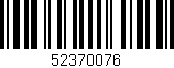 Código de barras (EAN, GTIN, SKU, ISBN): '52370076'