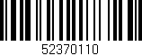 Código de barras (EAN, GTIN, SKU, ISBN): '52370110'