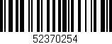 Código de barras (EAN, GTIN, SKU, ISBN): '52370254'
