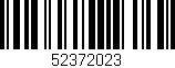 Código de barras (EAN, GTIN, SKU, ISBN): '52372023'