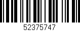 Código de barras (EAN, GTIN, SKU, ISBN): '52375747'