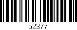 Código de barras (EAN, GTIN, SKU, ISBN): '52377'