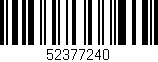 Código de barras (EAN, GTIN, SKU, ISBN): '52377240'