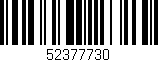 Código de barras (EAN, GTIN, SKU, ISBN): '52377730'