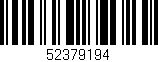 Código de barras (EAN, GTIN, SKU, ISBN): '52379194'