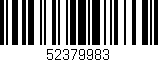 Código de barras (EAN, GTIN, SKU, ISBN): '52379983'