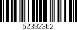 Código de barras (EAN, GTIN, SKU, ISBN): '52392362'