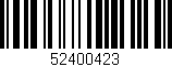 Código de barras (EAN, GTIN, SKU, ISBN): '52400423'