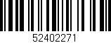 Código de barras (EAN, GTIN, SKU, ISBN): '52402271'