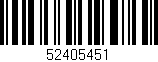 Código de barras (EAN, GTIN, SKU, ISBN): '52405451'