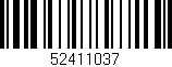 Código de barras (EAN, GTIN, SKU, ISBN): '52411037'