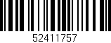 Código de barras (EAN, GTIN, SKU, ISBN): '52411757'