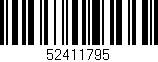 Código de barras (EAN, GTIN, SKU, ISBN): '52411795'