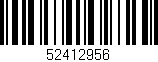 Código de barras (EAN, GTIN, SKU, ISBN): '52412956'