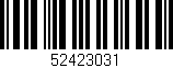 Código de barras (EAN, GTIN, SKU, ISBN): '52423031'