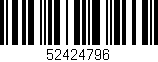 Código de barras (EAN, GTIN, SKU, ISBN): '52424796'