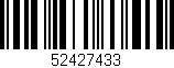 Código de barras (EAN, GTIN, SKU, ISBN): '52427433'