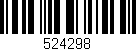 Código de barras (EAN, GTIN, SKU, ISBN): '524298'