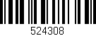Código de barras (EAN, GTIN, SKU, ISBN): '524308'