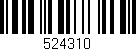 Código de barras (EAN, GTIN, SKU, ISBN): '524310'