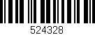 Código de barras (EAN, GTIN, SKU, ISBN): '524328'