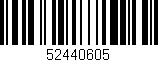 Código de barras (EAN, GTIN, SKU, ISBN): '52440605'
