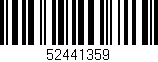 Código de barras (EAN, GTIN, SKU, ISBN): '52441359'