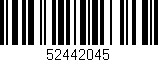 Código de barras (EAN, GTIN, SKU, ISBN): '52442045'