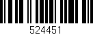 Código de barras (EAN, GTIN, SKU, ISBN): '524451'