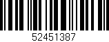 Código de barras (EAN, GTIN, SKU, ISBN): '52451387'