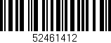 Código de barras (EAN, GTIN, SKU, ISBN): '52461412'
