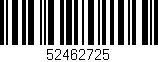 Código de barras (EAN, GTIN, SKU, ISBN): '52462725'