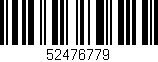 Código de barras (EAN, GTIN, SKU, ISBN): '52476779'