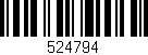 Código de barras (EAN, GTIN, SKU, ISBN): '524794'