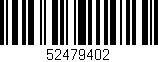 Código de barras (EAN, GTIN, SKU, ISBN): '52479402'