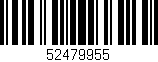 Código de barras (EAN, GTIN, SKU, ISBN): '52479955'