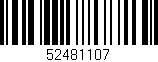Código de barras (EAN, GTIN, SKU, ISBN): '52481107'