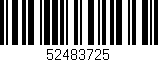 Código de barras (EAN, GTIN, SKU, ISBN): '52483725'