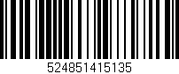 Código de barras (EAN, GTIN, SKU, ISBN): '524851415135'