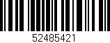 Código de barras (EAN, GTIN, SKU, ISBN): '52485421'