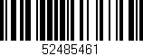 Código de barras (EAN, GTIN, SKU, ISBN): '52485461'