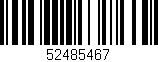 Código de barras (EAN, GTIN, SKU, ISBN): '52485467'