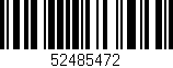 Código de barras (EAN, GTIN, SKU, ISBN): '52485472'