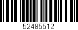 Código de barras (EAN, GTIN, SKU, ISBN): '52485512'