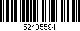 Código de barras (EAN, GTIN, SKU, ISBN): '52485594'